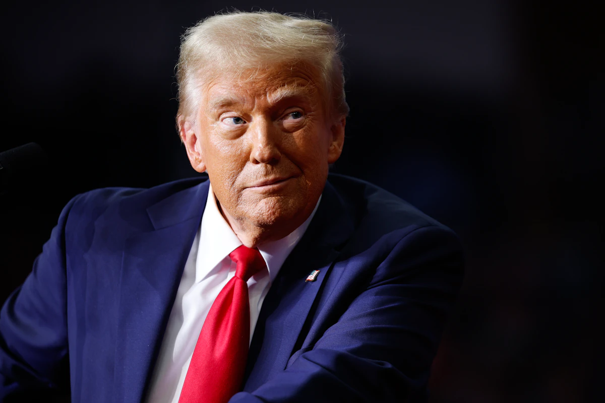 Why Did Trump Just Post an Image of Him With a Buff, Shackled Alien?