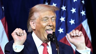 Trump speaks at the House Republican Party member retreat at the Kennedy Center