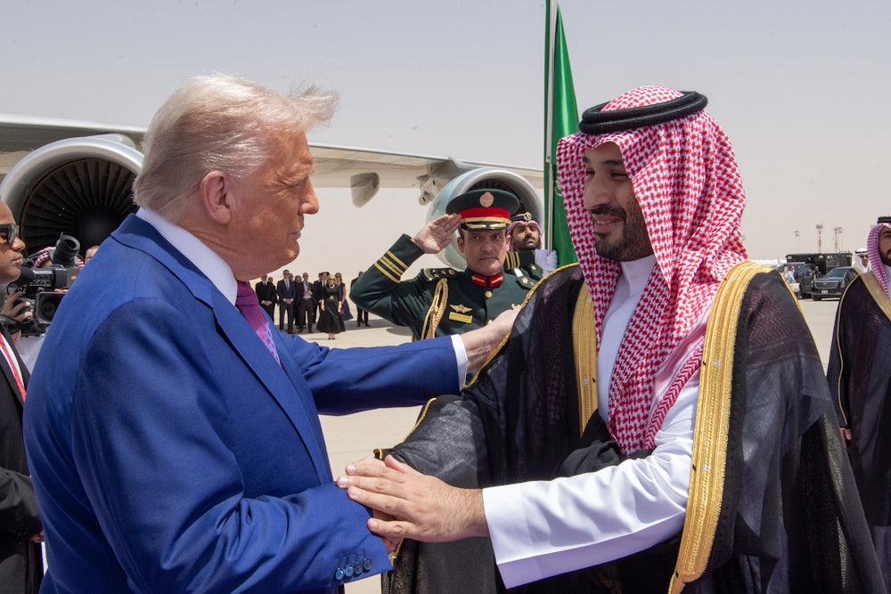 Trump and Saudi Crown Prince Mohammed bin Salman Al Saud in Riyadh, Saudi Arabia