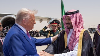 Trump and Saudi Crown Prince Mohammed bin Salman Al Saud in Riyadh, Saudi Arabia