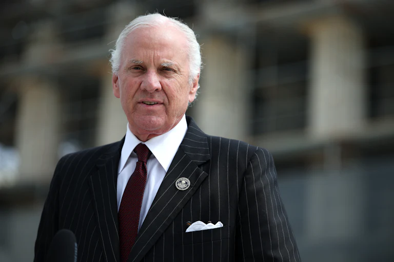 South Carolina Governor Henry McMaster stands outside the U.S. Supreme Court