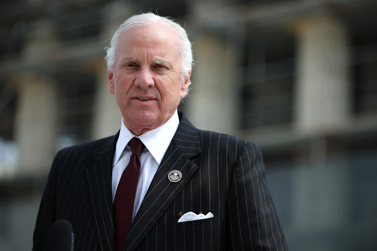 South Carolina Governor Henry McMaster stands outside the U.S. Supreme Court