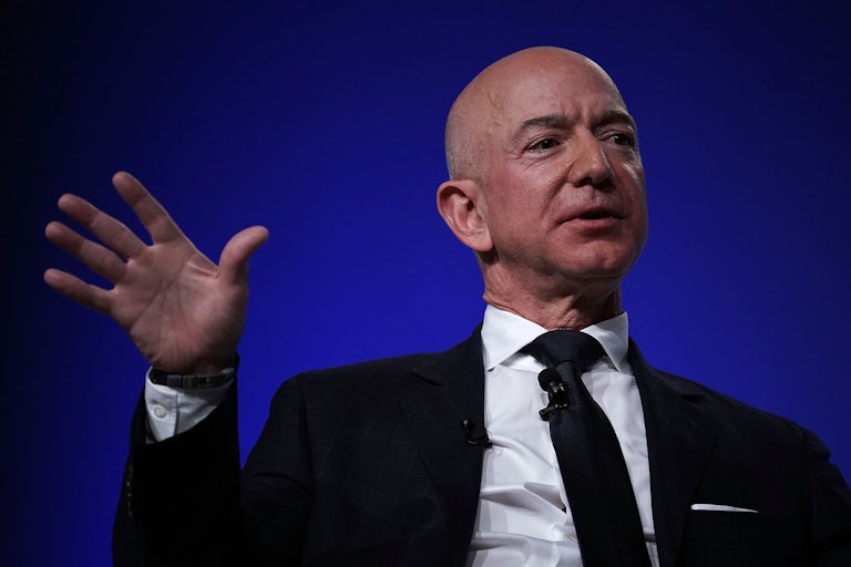 Jeff Bezos in a suit