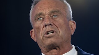 Former Presidential candidate Robert F. Kennedy Jr. gives remarks at the Renaissance Phoenix Downtown Hotel.