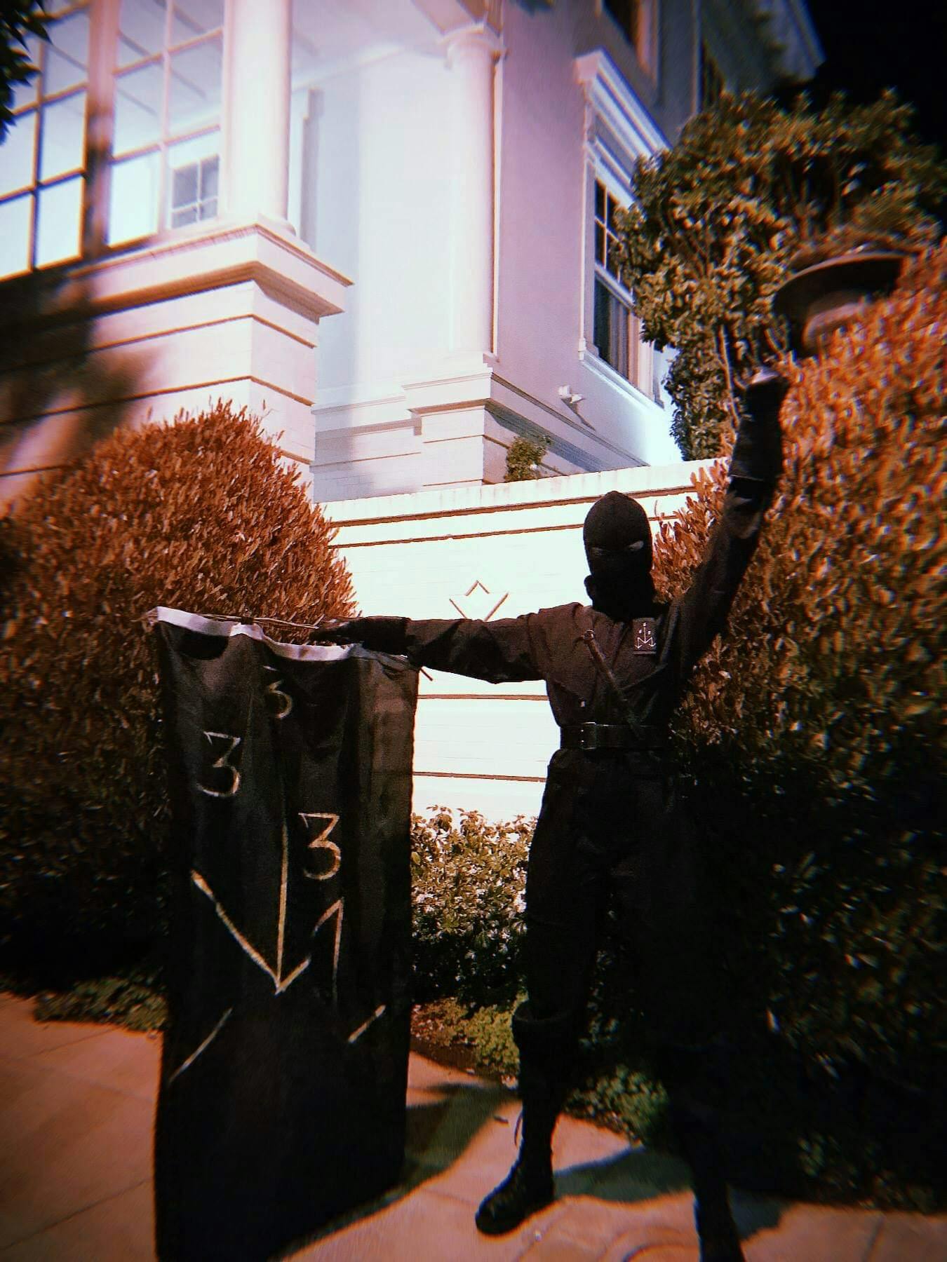 An apparent follower of the Temple ov Blood, an American branch of the neo-Nazi Order of Nine Angles