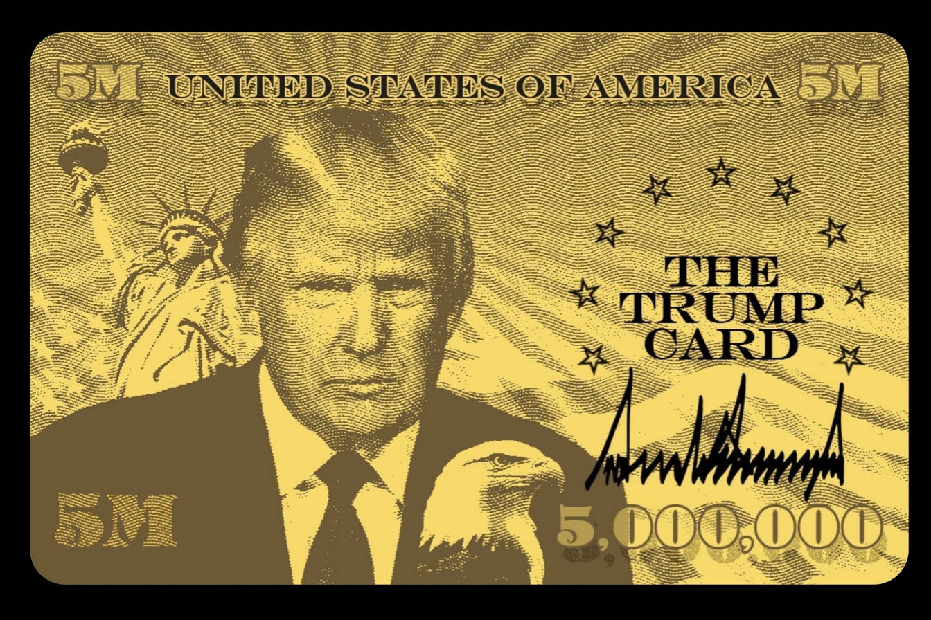 Trump Gold Card screenshot