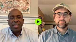 Screenshot of video interview