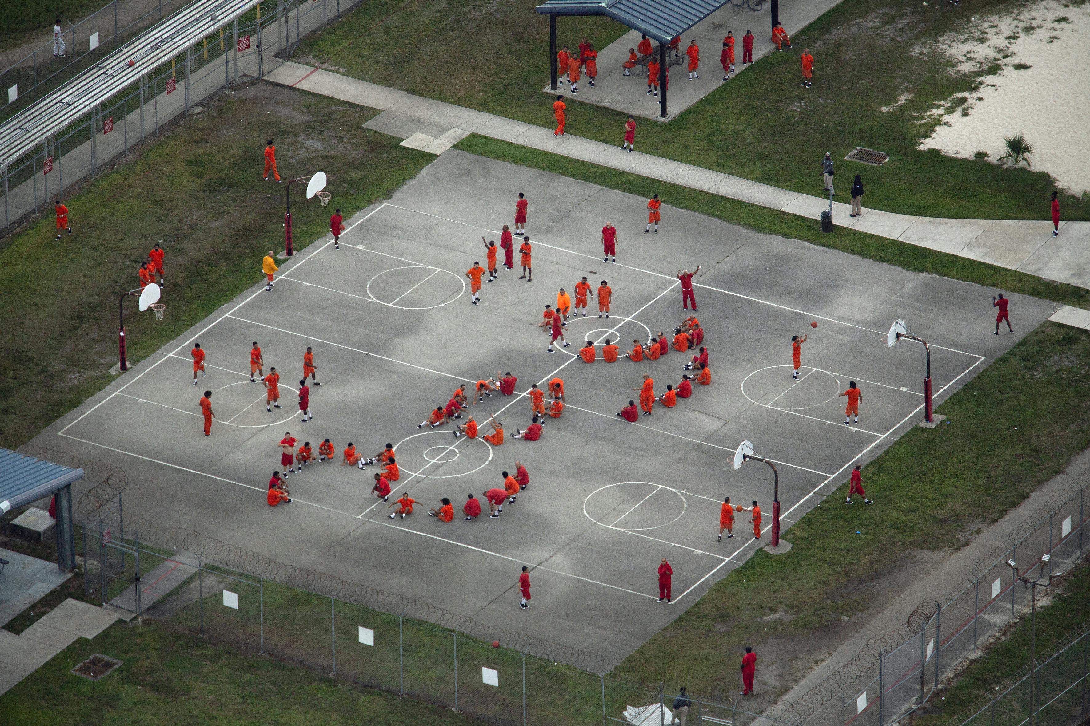 On July 4, detainees at Krome Detention Center spelled out “SOS” with their bodies. 