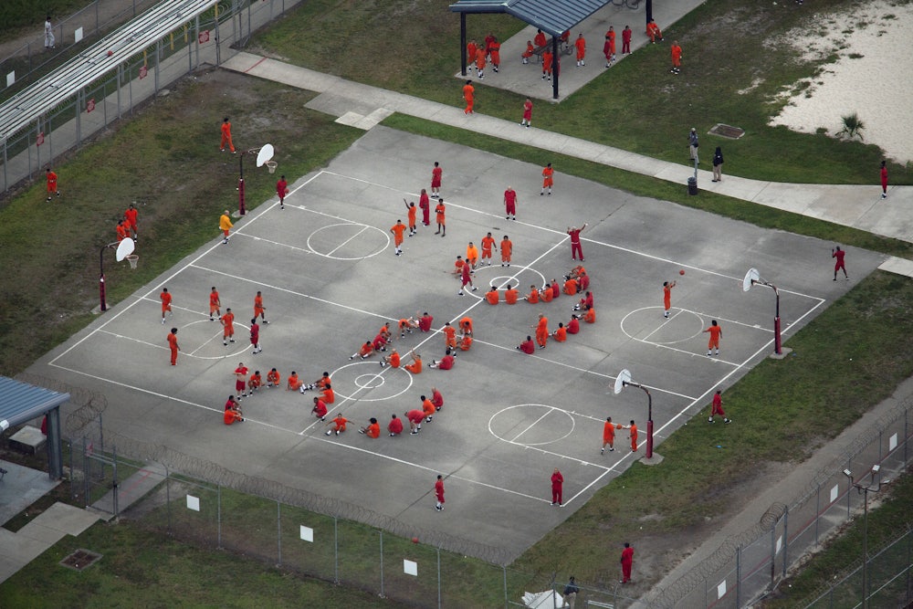 On July 4, detainees at Krome Detention Center spelled out “SOS” with their bodies.