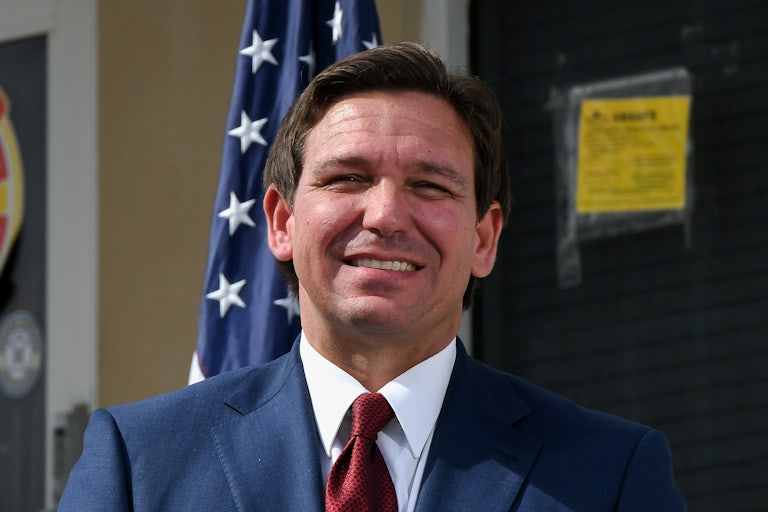 Ron DeSantis smiles