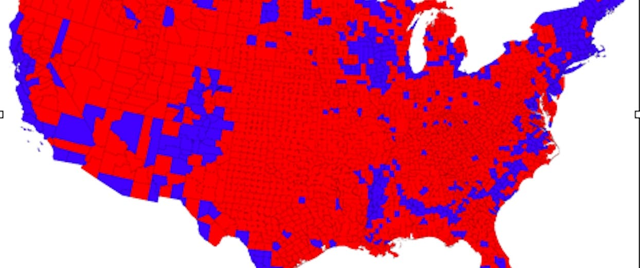 Cartogram Maps Prove That America Isn T A Red Country The New