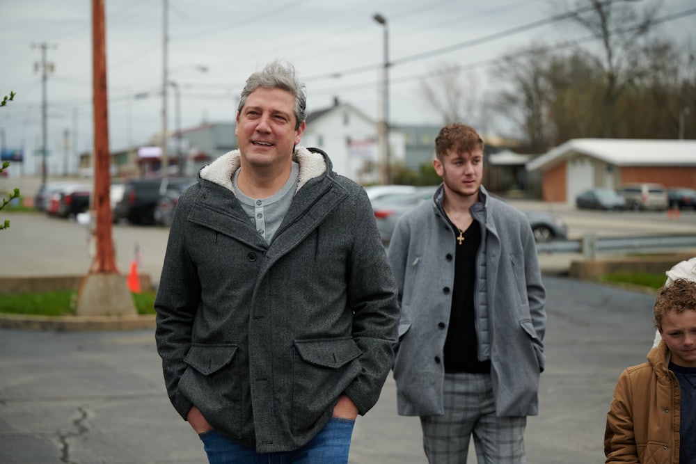 Rep. Tim Ryan at an early voting center