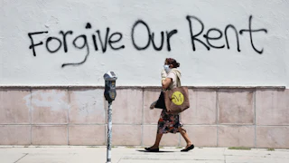Graffito in Los Angeles, California, during the coronavirus pandemic