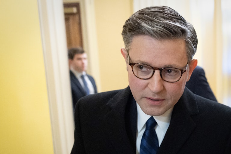 House Speaker Mike Johnson in the Capitol.
