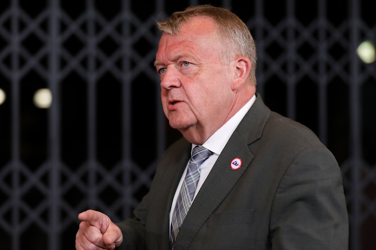 Danish Foreign Minister Lars Løkke Rasmussen at an EU meeting in Poland in May.