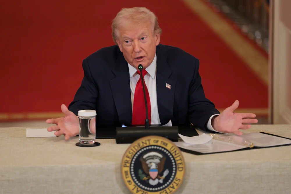 Trump at a White House event