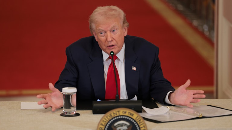 Trump at a White House event