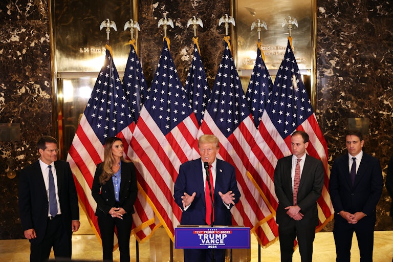 Donald Trump and his lawyers