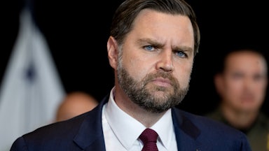 JD Vance furrows his brows