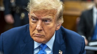 Former President Donald Trump on April 26, 2024 in New York City.