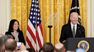 Biden and Acting Labor Secretary Julie Su