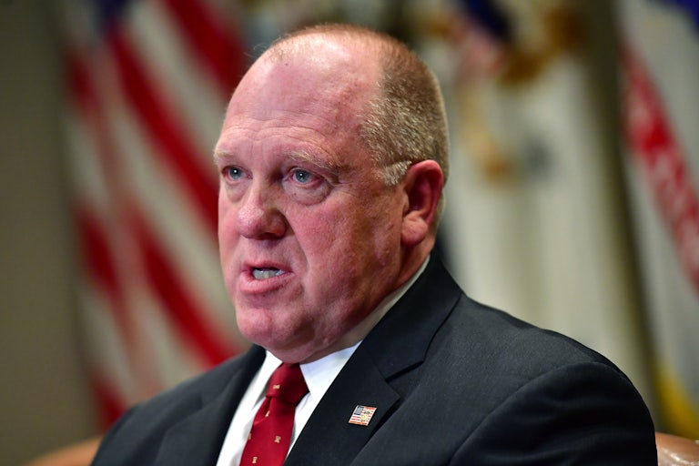 Trump border czar Tom Homan looks super red in the face, and like he may be about to cry