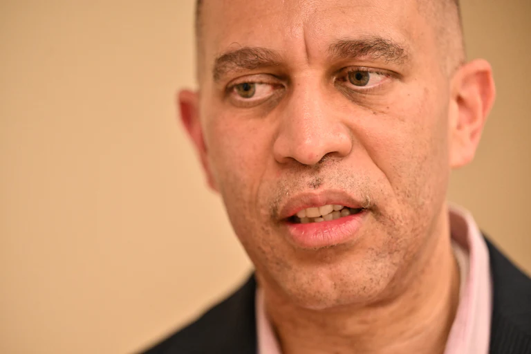 House Minority Leader Hakeem Jeffries attends an event