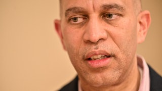 House Minority Leader Hakeem Jeffries attends an event