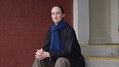 Katie Wilson photographed near the Space Needle.