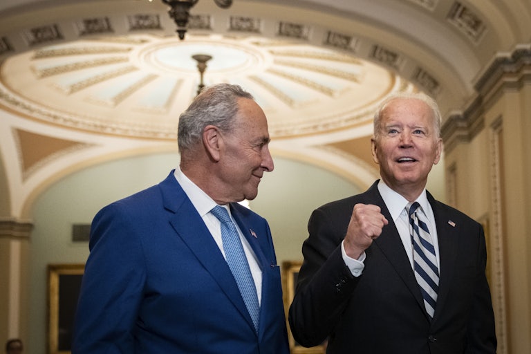 President Biden and Senate Majority Leader Chuck Schumer
