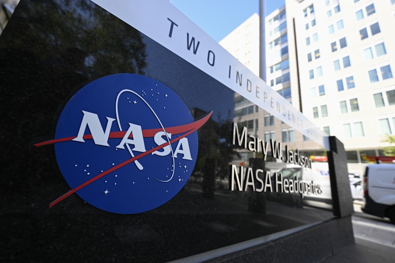 NASA headquarters sign in Washington, D.C.