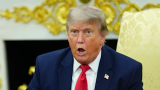 Trump looking shocked