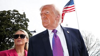 Donald Trump looking especially orange