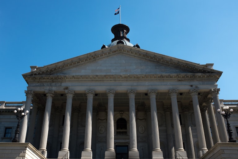The South Carolina state legislature building in Columbia