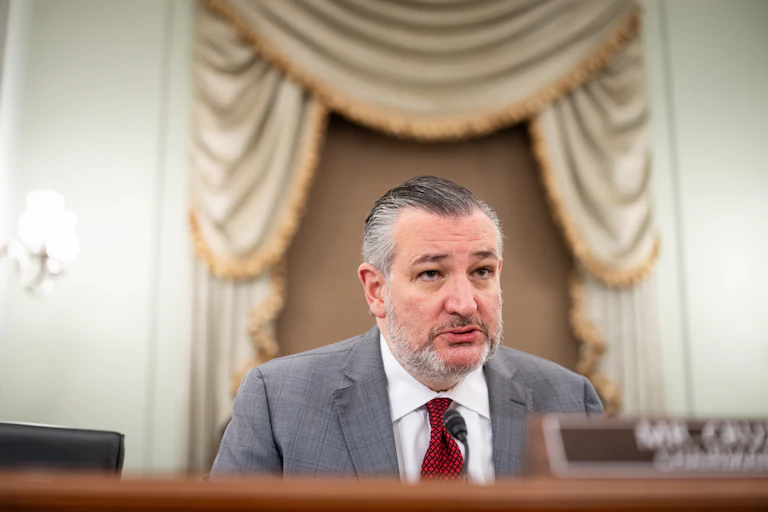 Senator Ted Cruz speaks during a Senate subcommittee hearing