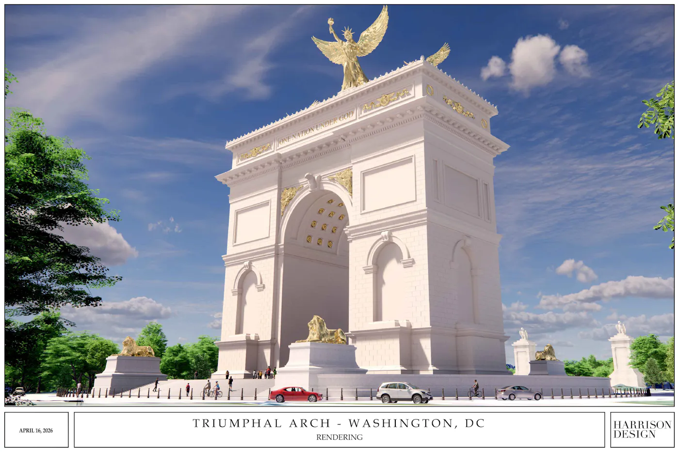 Trump arch rendering