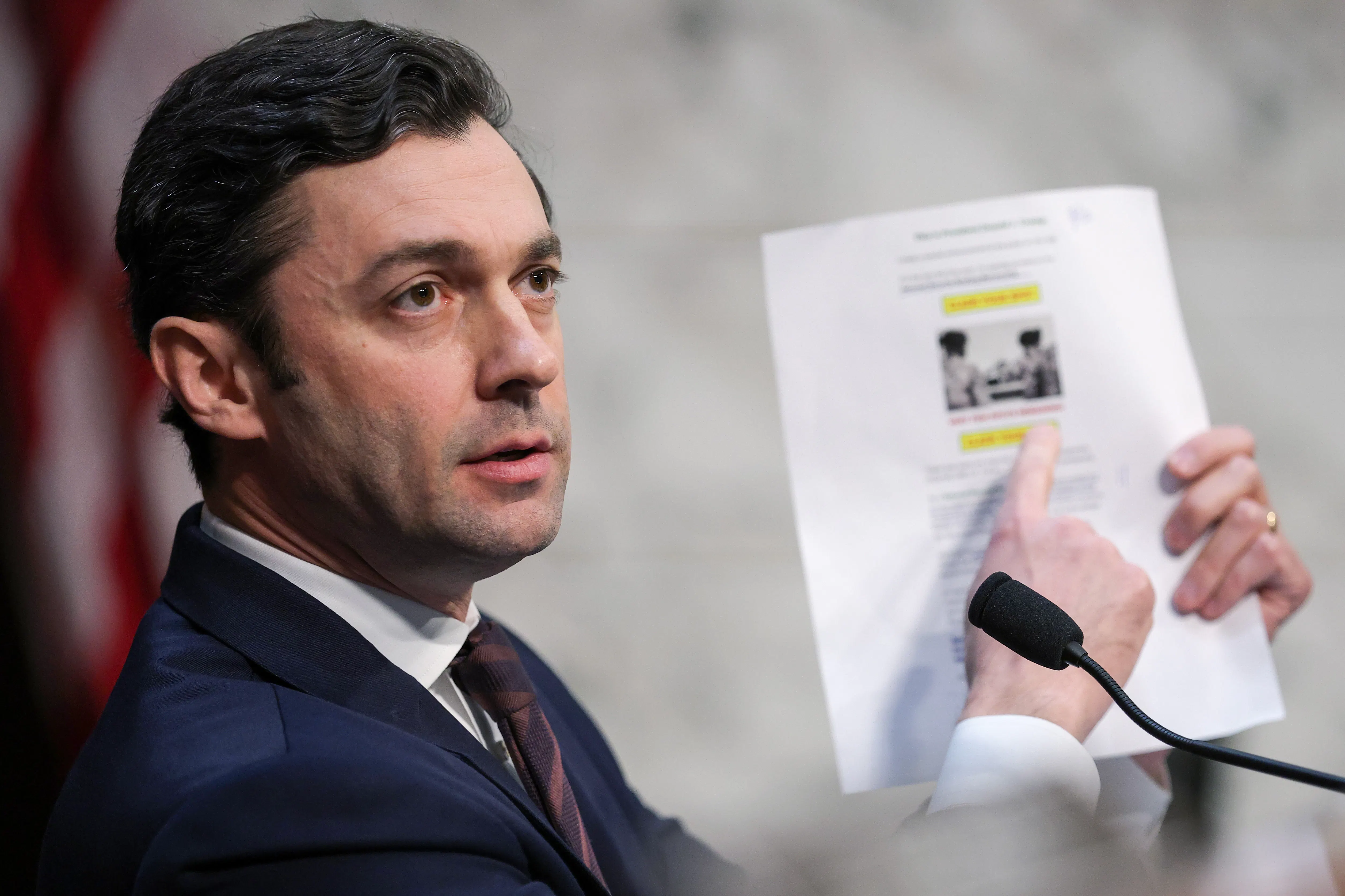 Jon Ossoff at a Senate hearing 