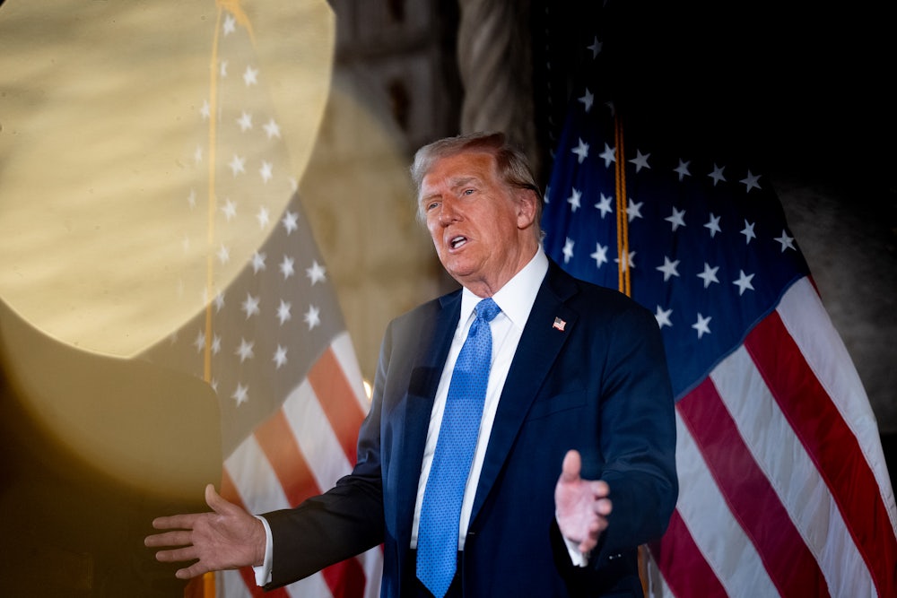 Trump gesturing