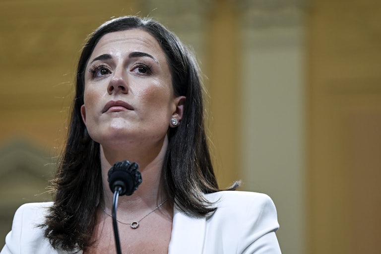 Cassidy Hutchinson testifies in 2022 before the House select committee investigating January 6