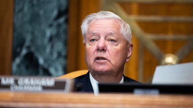Senator Lindsey Graham speaks during a Senate committee hearing.