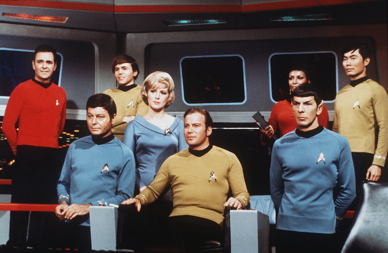 The cast of the original Star Trek series.