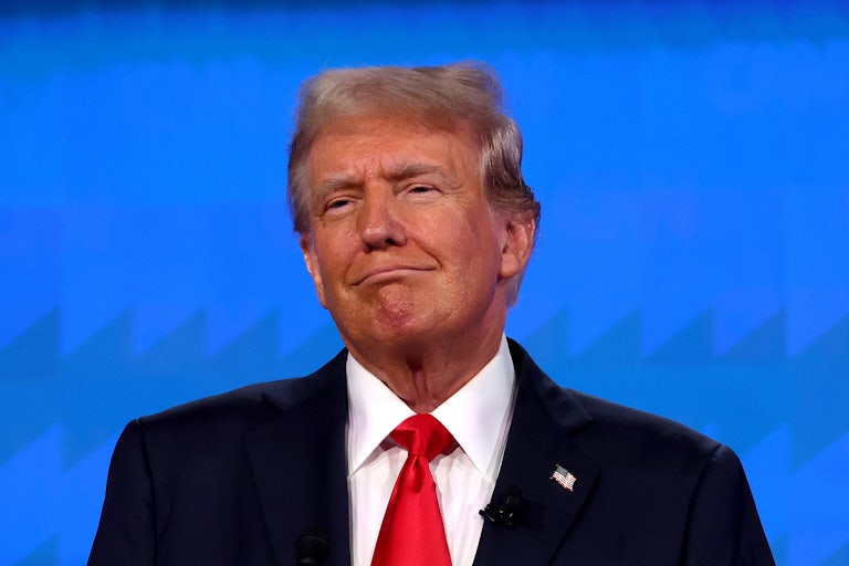 Donald Trump smiles weirdly