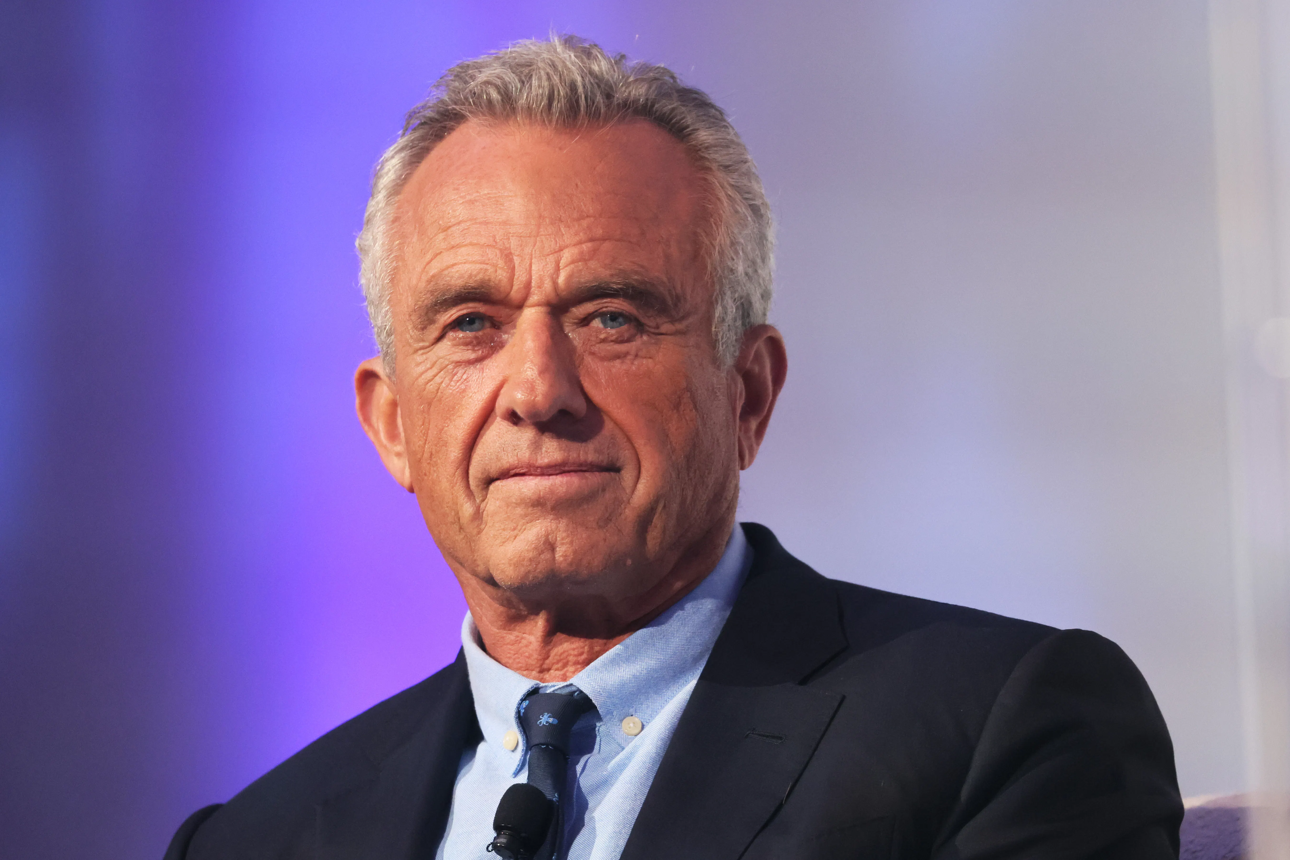 robert f. kennedy jr does that weird little ominous smirk he does