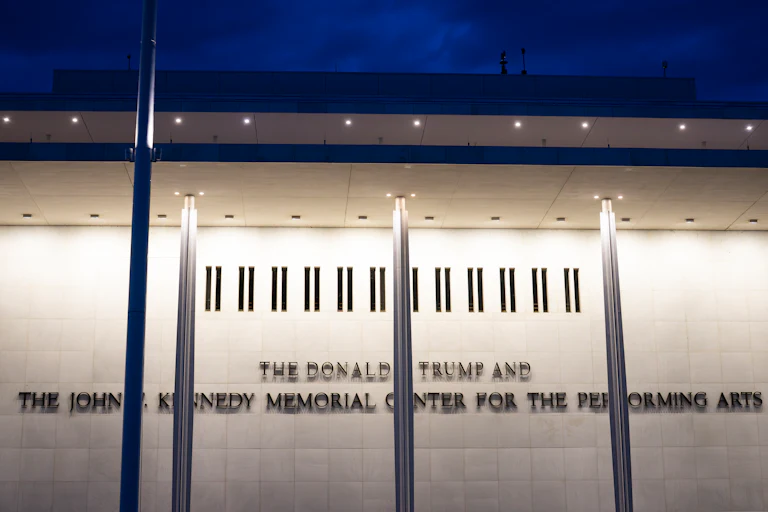 Trump Kennedy Center (labeled with both names)