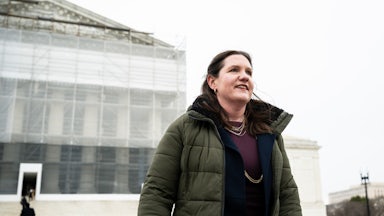 Rebecca Slaughter, former commissioner at the Federal Trade Commission departs the U.S. Supreme Court. The Court’s conservative bloc signaled that it’s poised to give the president control over potentially dozens of traditionally independent federal agencies.