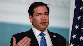 Secretary of State Marco Rubio speaking