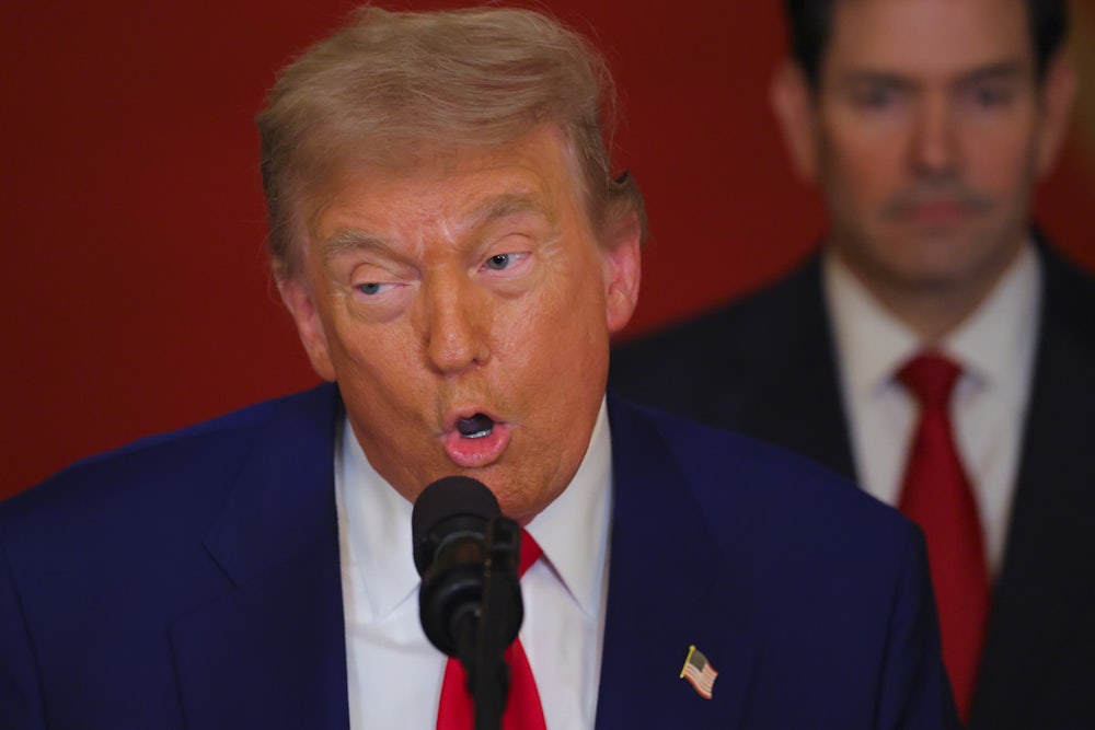 Donald Trump delivers an address to the nation from the White House on June 21, 2025 in Washington, D.C.