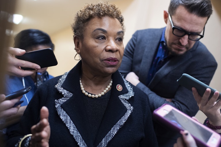 speaks to reporters