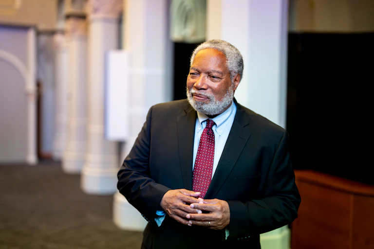 Smithsonian Secretary Lonnie Bunch III smiles for the camera