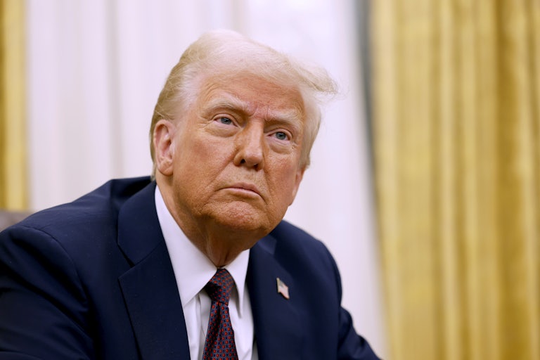 Donald Trump in the Oval Office